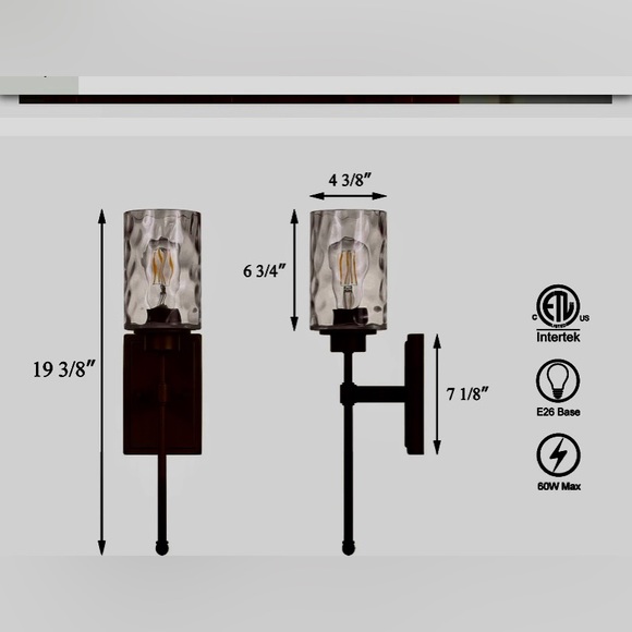 BRONZE WALL SCONCE - Picture 8 of 10